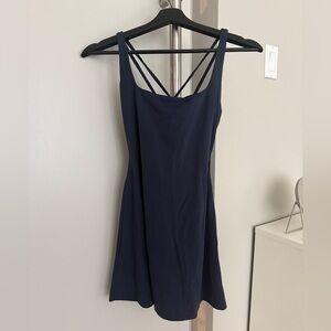 Chic Navy Strappy Tennis Dress